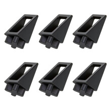 6pcs Blocker for Truck Bed Cargo System for Cargo Management System Blocker Plastic Exterior Accessories Black