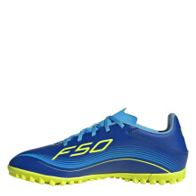 (10.5 UK, Blue/Yellow) Adidas Mens F50 League 3 Stripes Football Boots
