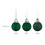 Juego de bolas de Navidad para árbol de Navidad, 96 piezas, plástico 4