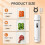 Scelleuse Sous Vide Portable pour Aliments, Machine de Scellage Sous Vide Rechargeable avec 15 Sacs Réutilisables 8