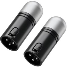 2Pcs 3 Pin Stage Xlr Male Adapter Terminal Resistor for Par Lamp Moving Spotlight Stable Signal Lighting Equipment