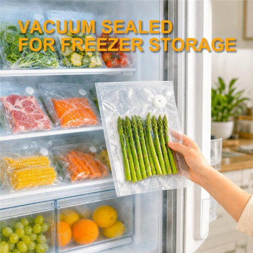 Scelleuse Sous Vide Portable pour Aliments, Machine de Scellage Sous Vide Rechargeable avec 15 Sacs Réutilisables 1