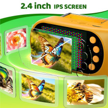 500X Handmikroskop für Kinder, Outdoor-Entdecker 2,4" IPS-Bildschirm, Digitalkamera, Foto/Video, Lupe, Wissenschaftsset