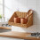 Rustic Wall-Mounted Basket with Hooks - Plastic Woven Rattan Storage Hamper for Home Organization 3