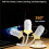 USB Touch Star Projector Night Light USB Starrys Projector Night Light Adjustable Starrys Skys Decor Light 12 Slides 4