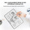RT Flexible Printing Inkless Magnetic Whiteboard, Portable Drawing Board, Writing Board, 10-Inch Erasable Noteboard 4