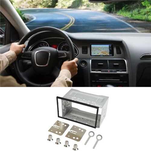 Universal Double DIN Car Stereo Cage with Frame for DVD Players and GPS Navigation 1
