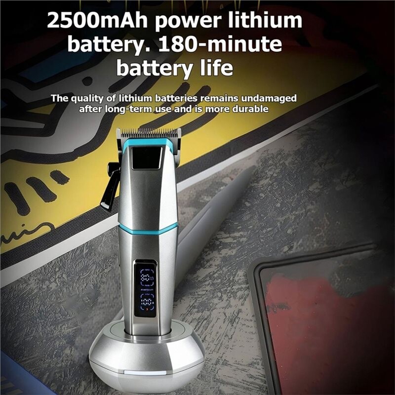 Men'S Electric Hair Clipper Professional Hair Trimmer Barbers Oil Salon ...