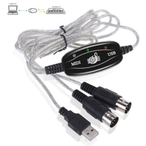 USB to MIDI Electronic Keyboard Cable Conversion Cable MIDI Conversion Cable MIDI to USB Cable 2