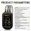 Non-Contact Phase Sequence Detector 3 Phase AC Voltage Tester Phase Absence Indicator Motor Rotation Finder AC70-1000V 6