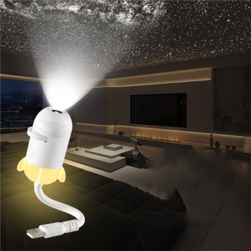 USB Touch Star Projector Night Light USB Starrys Projector Night Light Adjustable Starrys Skys Decor Light 12 Slides 1