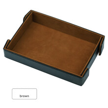 Magnetic Leather Storage Tray for Dice, Cutlery & Board Game - Foldable & Eco-Friendly