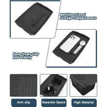 Mittelkonsole Becherhalter Einsätze Privatsphäre Matte Set für 4Runner 2025 2026 Versteckter Stauraum Organizer Zubehör