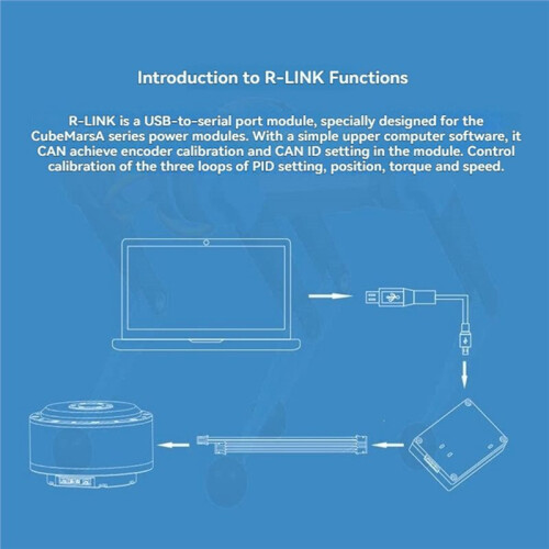 LINK V2.0 USB-to-Serial Module for CubeMars AK Series Dynamical Modular CANID PID Setting Control Calibration Part 2