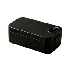 900ml LED Digital Display Electric Heated Lunch Box Portable Insulated Lunch Box Water-Free Lunch Box Black