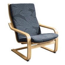 Jacquard Chair Cover Lounge Poang Chair Pad Slipcover Anti-Slip House Furniture Protector Decor for Living Room