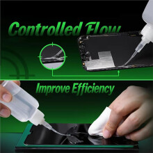 2UUL CS10 50 Peças/Pacote Pontas MicroFlex para Manutenção de Celulares Pontas de Dispensa Flexíveis e Resistentes À Corrosão