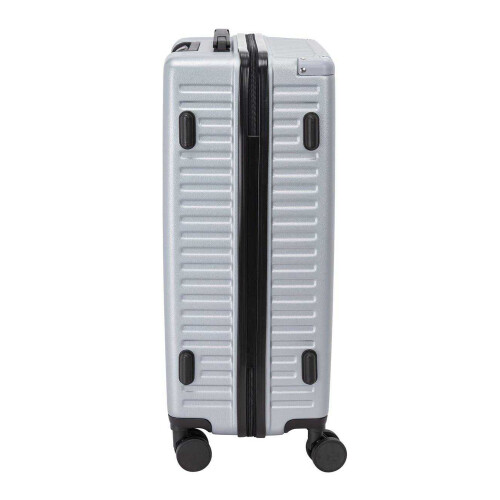 Linea Ribbed Metal Travel Suitcase 2
