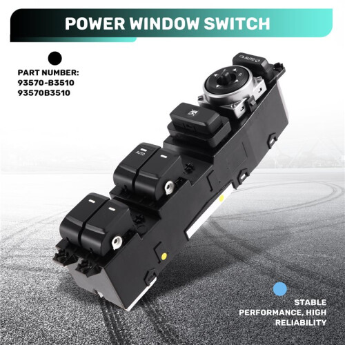 OE 93570-B3510 Front Left Driver Side Power Window  for  Rio  2018-2023 Glass Lifter Control Button Assembly 1