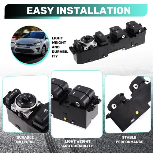 OE 93570-B3510 Front Left Driver Side Power Window  for  Rio  2018-2023 Glass Lifter Control Button Assembly 2