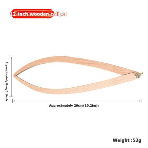 3pcs Wooden Calipers for Pottery Measuring Adjustable Clay and Ceramic Tools Clay Sculpting Tools for Roughing Out Forms 1
