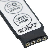 Controlador Dimmer Remoto de Cabo LED RGB 5V com 3 Teclas para Luzes de Faixa SMD RGB 2835 5050 3528