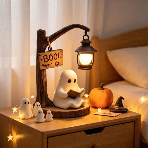 Halloween Resin  Night Light, European Style Desktop Atmosphere Table Lamp 1