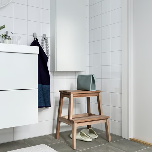 IKEA BEKVÄM Wooden Step Stool 50 cm 2