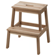 IKEA BEKVÄM Wooden Step Stool 50 cm