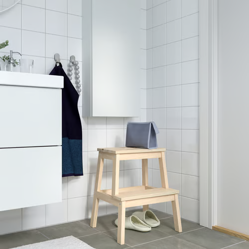 IKEA BEKVÄM Wooden Step Stool 50 cm 2