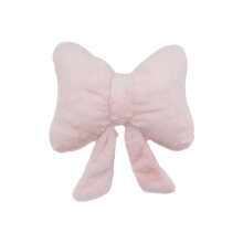 (Pink Lumbar Pillow) Car Shape Bow Headrest Neck Pillow Backrest Cushion For Universal Travel Comfort