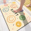(Rainbow Face,50x80cm)Smiling Face Diatom Mud Doormat With Washable Polyester For Bathroom And Hallway 3