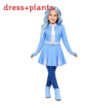 (Blue,140cm)Abito Descendants Rosso Chloe Uliana Bambina Bambina Comodo Tessuto Poliestere