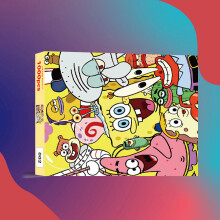 (SpongeBob SquarePants A)Bob Esponja Pantalones Cuadrados Tom y Jerry Doraemon Pikachu 1000 Piezas Puzzle para Adultos y Niños