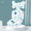 (Gray)Coussin de siège auto épaissi pour poussette bébé toute saison utilisation universel 5