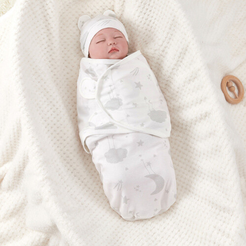(Rocket)Cobertor de dormir para bebê com estampa de algodão para S e criança de 0 a 3 meses 1