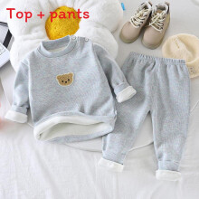 (Olive, 140cm) Warmth Winter Childrens Top With Thick Fleece For Boys Fashion And Girls