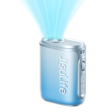 JISULIFE Ventilateur Portable avec Batterie 4500mAh et 100 Vitesses de Vent, Ventilateur de Taille Portable avec Affichage LED, Ventilateur
