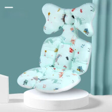 (Green )Baby Stroller Cotton Cushion Thickened Car Seat Cushion All Season Use Universal