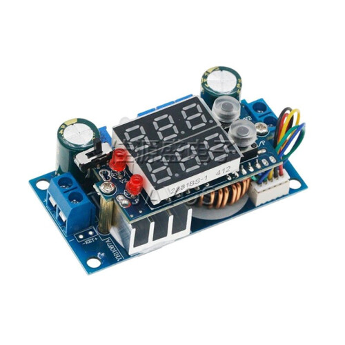 - 6-36V to 1.25-32V 5A StepDown Module CC/CV Charging Module with 2 LEDs MPPT Solar Panel Controller Regulator