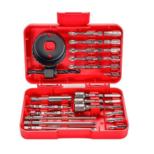 27-Delige Schroevendraaier Bit Set, Impact Driver Kit met Opbergdoos, voor Huishoudelijke Reparaties, Auto Onderhoud & DIY Projecten