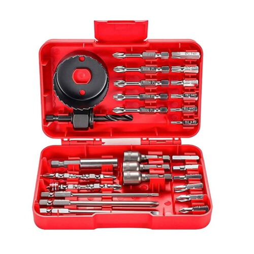 27pc Screwdriver Bit Set, Impact Driver Kit with Storage Case, for Home Repair, Auto Maintenance & DIY Projects