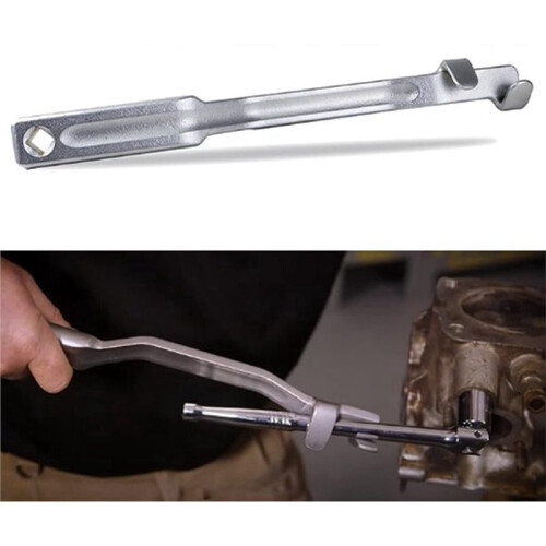 Extensor de Chave Universal Prata de 1/2 Polegada para Uso Doméstico, Extensor de Chave de Torque Ajustável 2