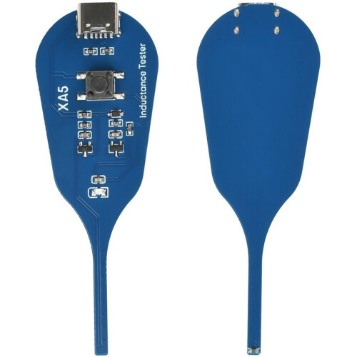 2pcs Inductance Tester for Motherboard Coil Inspection, Type-C PCB Repair Diagnostic Tool with LED Indicator 2