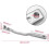 Extensor de Chave Universal Prata de 1/2 Polegada para Uso Doméstico, Extensor de Chave de Torque Ajustável 7