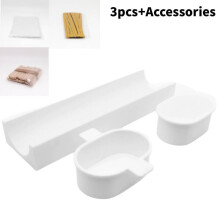(White)Moldes modernos para bolo pop com ferramenta de corte para uso doméstico e oficinas de panificação