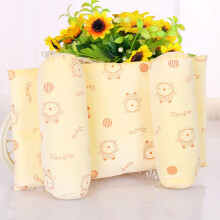 (Yellow )Adjustable Baby Sleeping Pillow Prevent Flat Head Neck Support Breathable