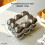(Silver)Decorative Ceramic Tissue Case With Waterproof Design For Kitchen Decor Bathroom 9