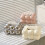 (Coffee)Decorative Ceramic Tissue Case With Waterproof Design For Kitchen Decor Bathroom 2