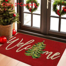 (Style9,40x60cm)Christmas Scene Cashmere Floor Mat Carpet For Party Decoration Fashion Gift